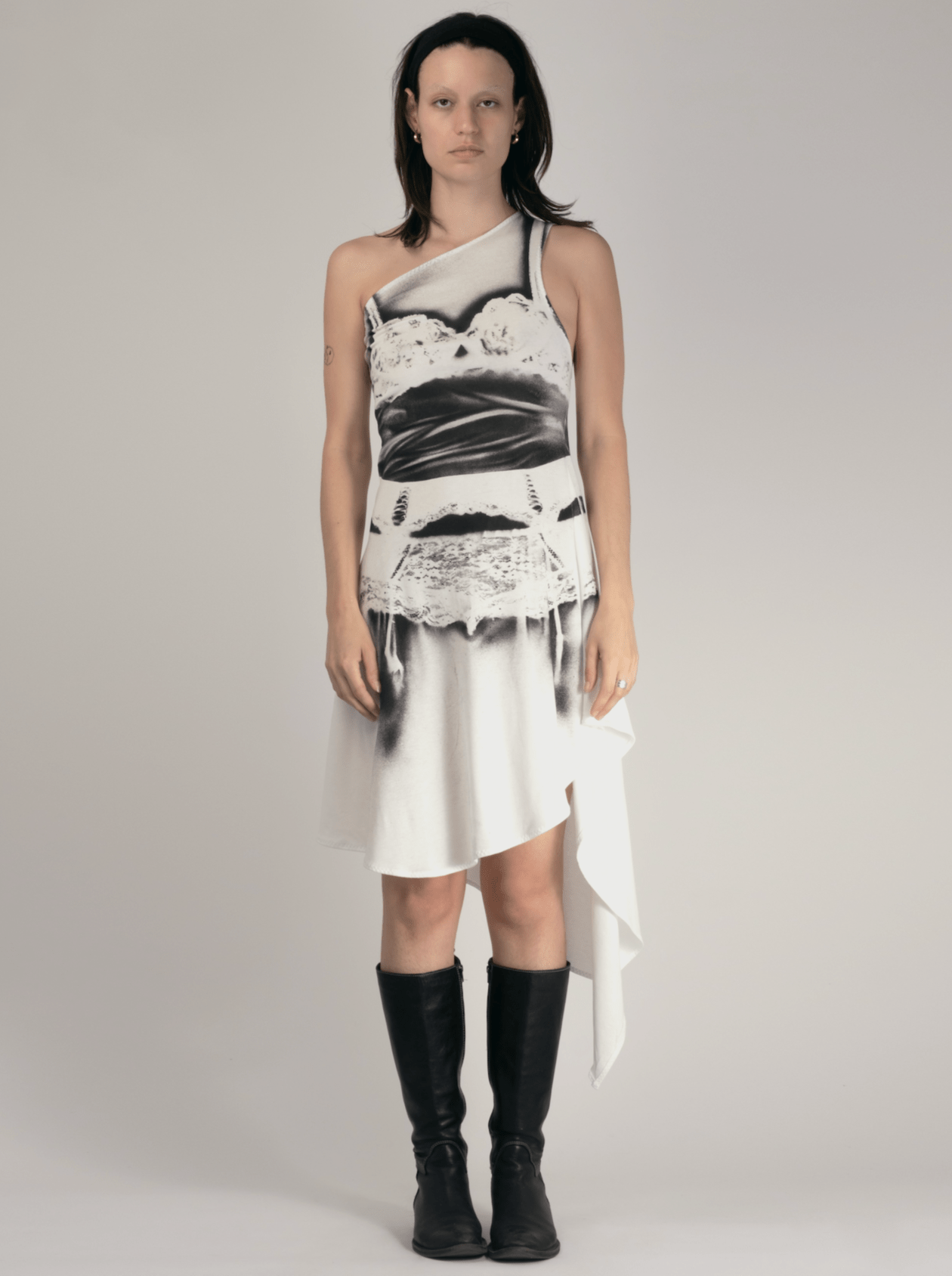 Lingerie dress white-Kenza Iatrides-APOC STORE