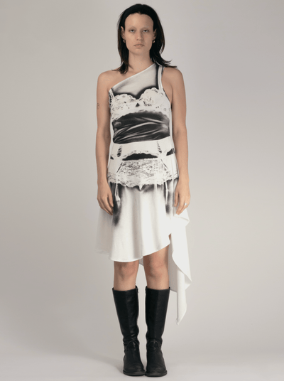 Lingerie dress white-Kenza Iatrides-APOC STORE