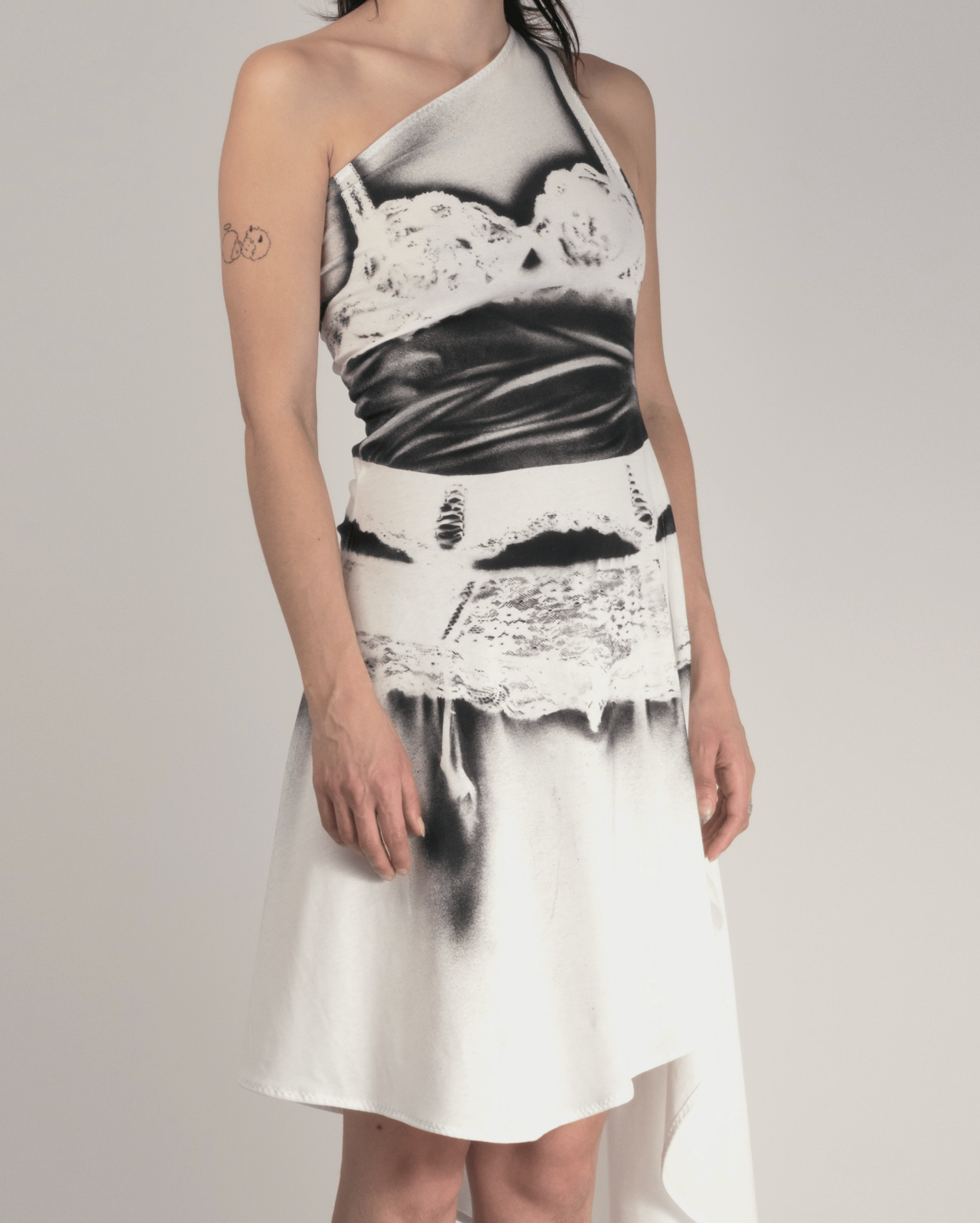 Lingerie dress white-Kenza Iatrides-APOC STORE