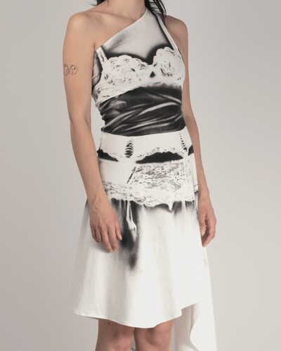 Lingerie dress white-Kenza Iatrides-APOC STORE