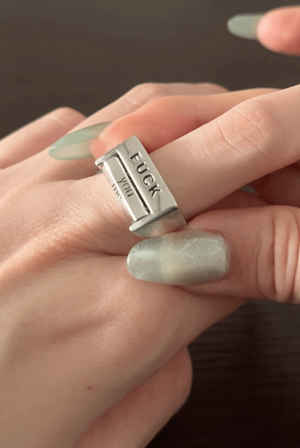 Fuck the world ring-Can Sun-APOC STORE