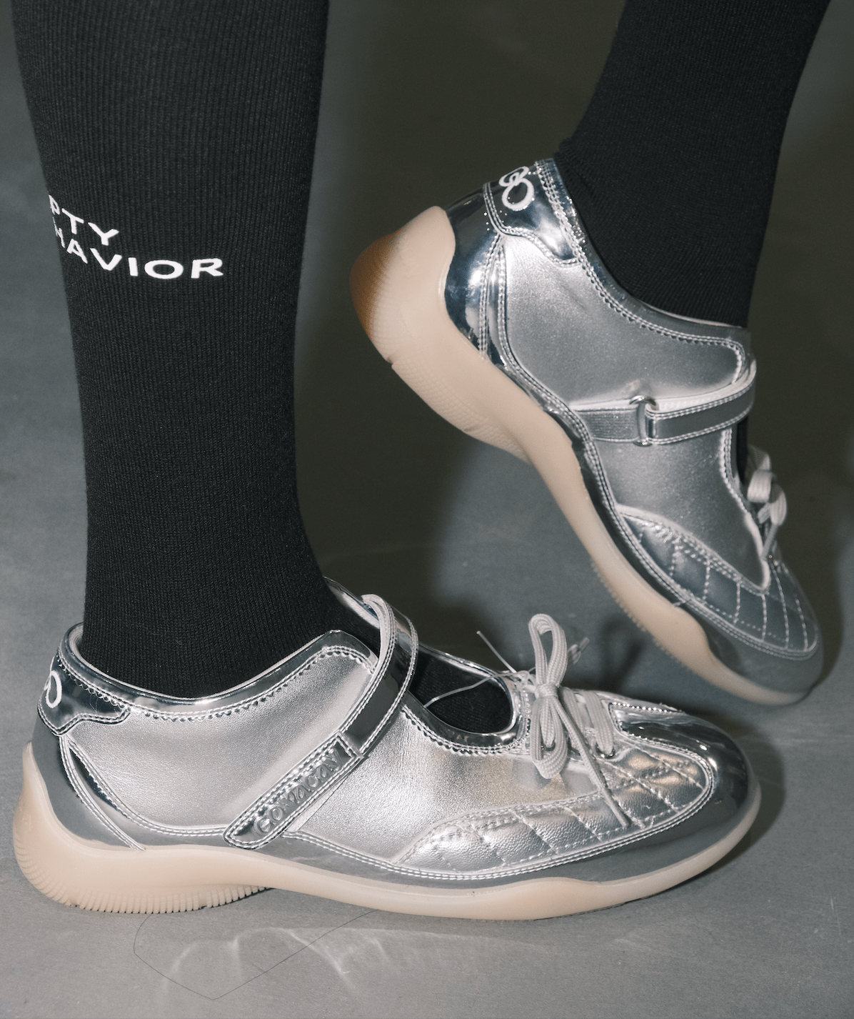 GO VACAY - Sports Mary Jane Silver-EMPTY BEHAVIOR-APOC STORE