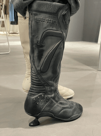 Boxing High Heel Boots Black-EMPTY BEHAVIOR-APOC STORE