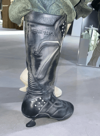 Boxing High Heel Boots Black-EMPTY BEHAVIOR-APOC STORE