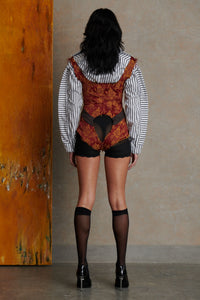 Furn Playsuit - Floral Jaquard-Karlaidlaw-APOC STORE