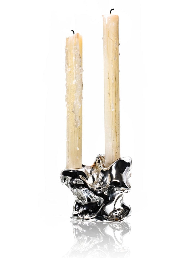 Silver Pétreo Candelabro n2-Agustina Ros-APOC STORE