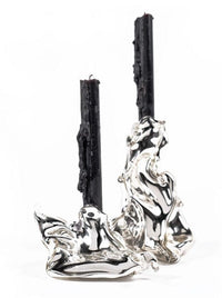 Silver Melted Candelabros-Agustina Ros-APOC STORE