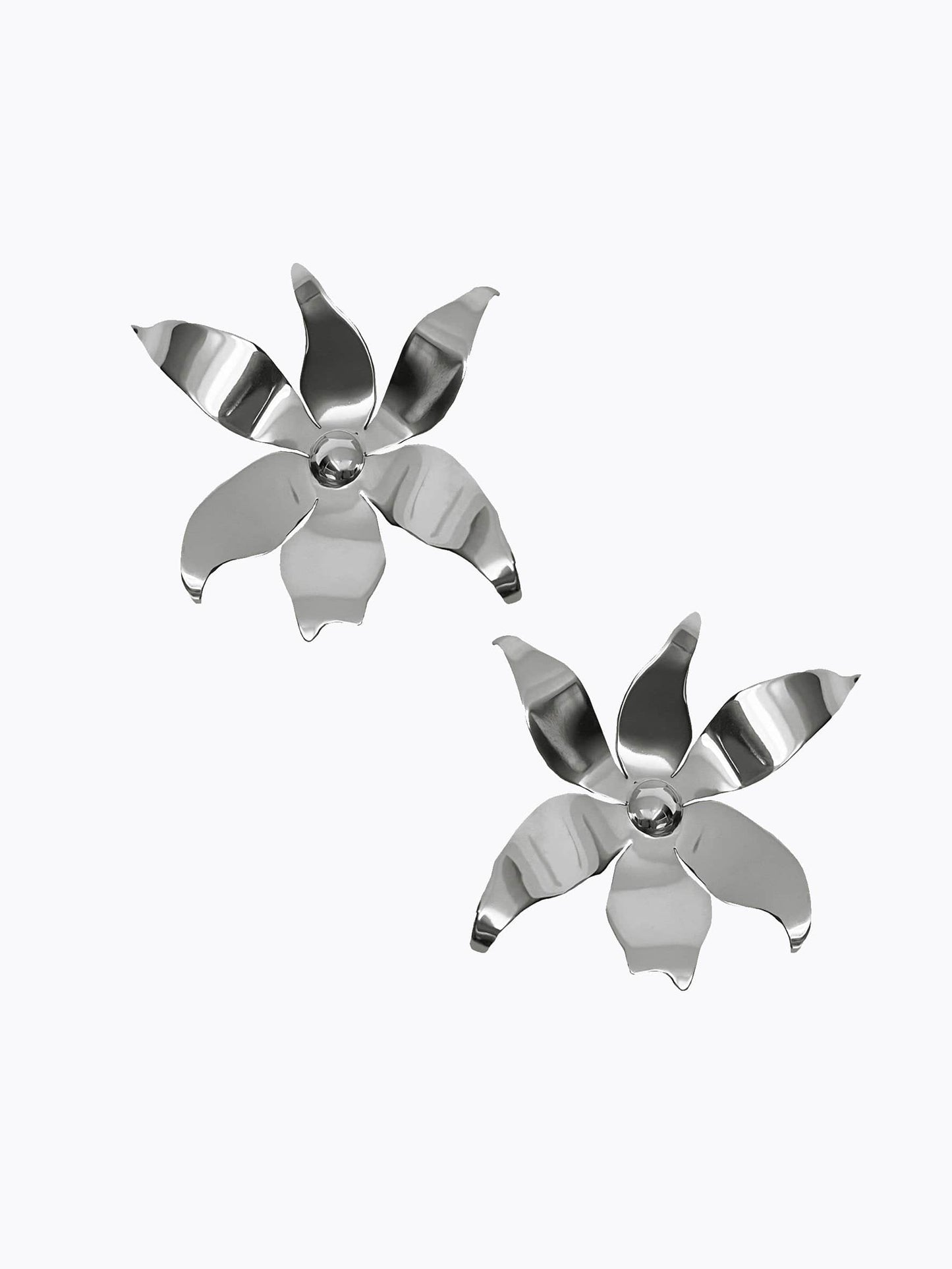 SMALL ESTELLE EARRINGS SILVER-EYLAND-APOC STORE