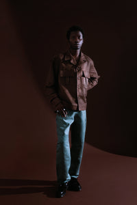 Suede Box Shirt-Soji Solarin-APOC STORE