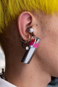 Silver Solitaire Ear Plug-D’heygere-APOC STORE