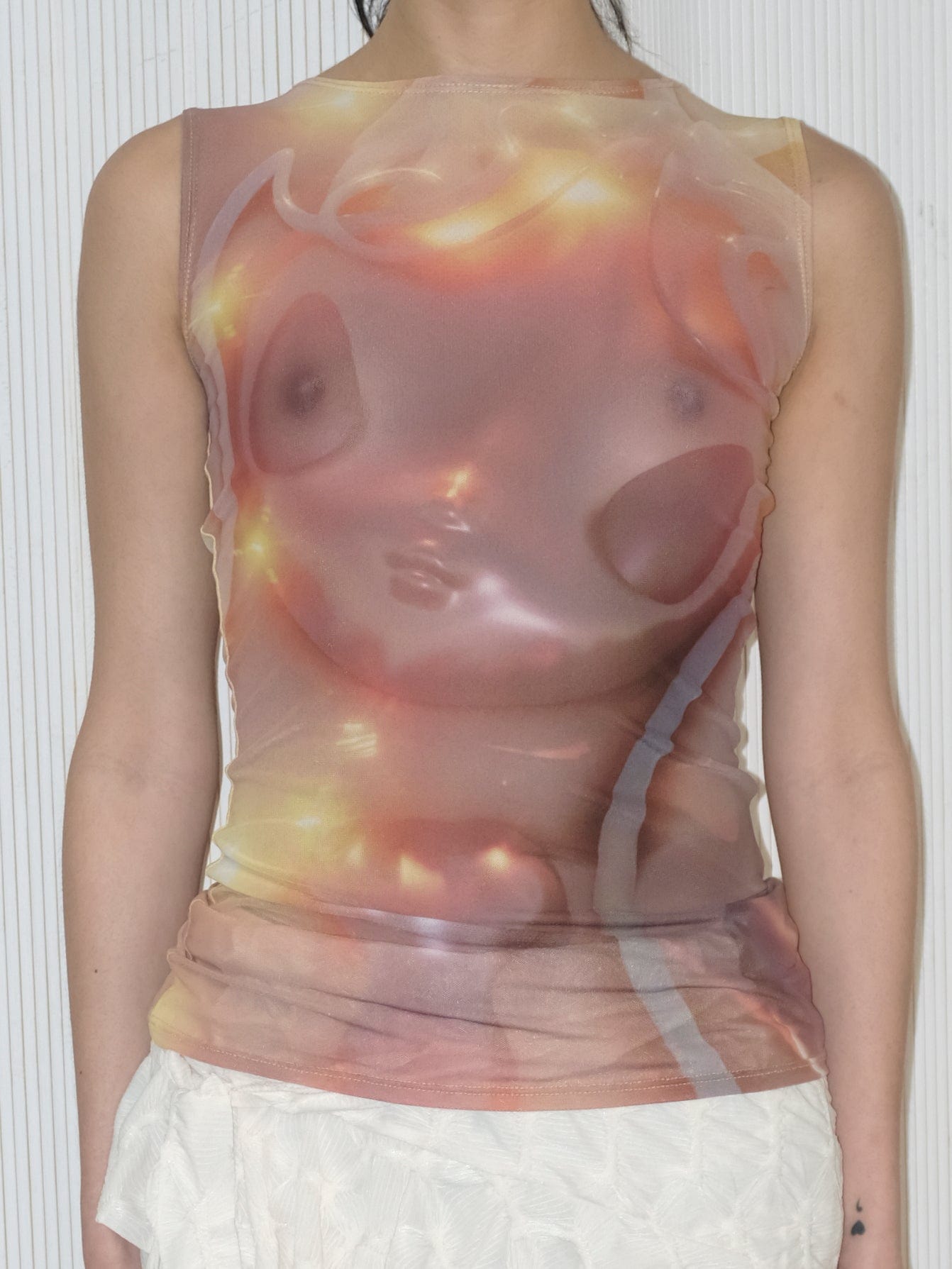 EMPATH x Gabrielle Rosenstein Spark Mesh Tank-Gabrielle Rosenstein-APOC STORE
