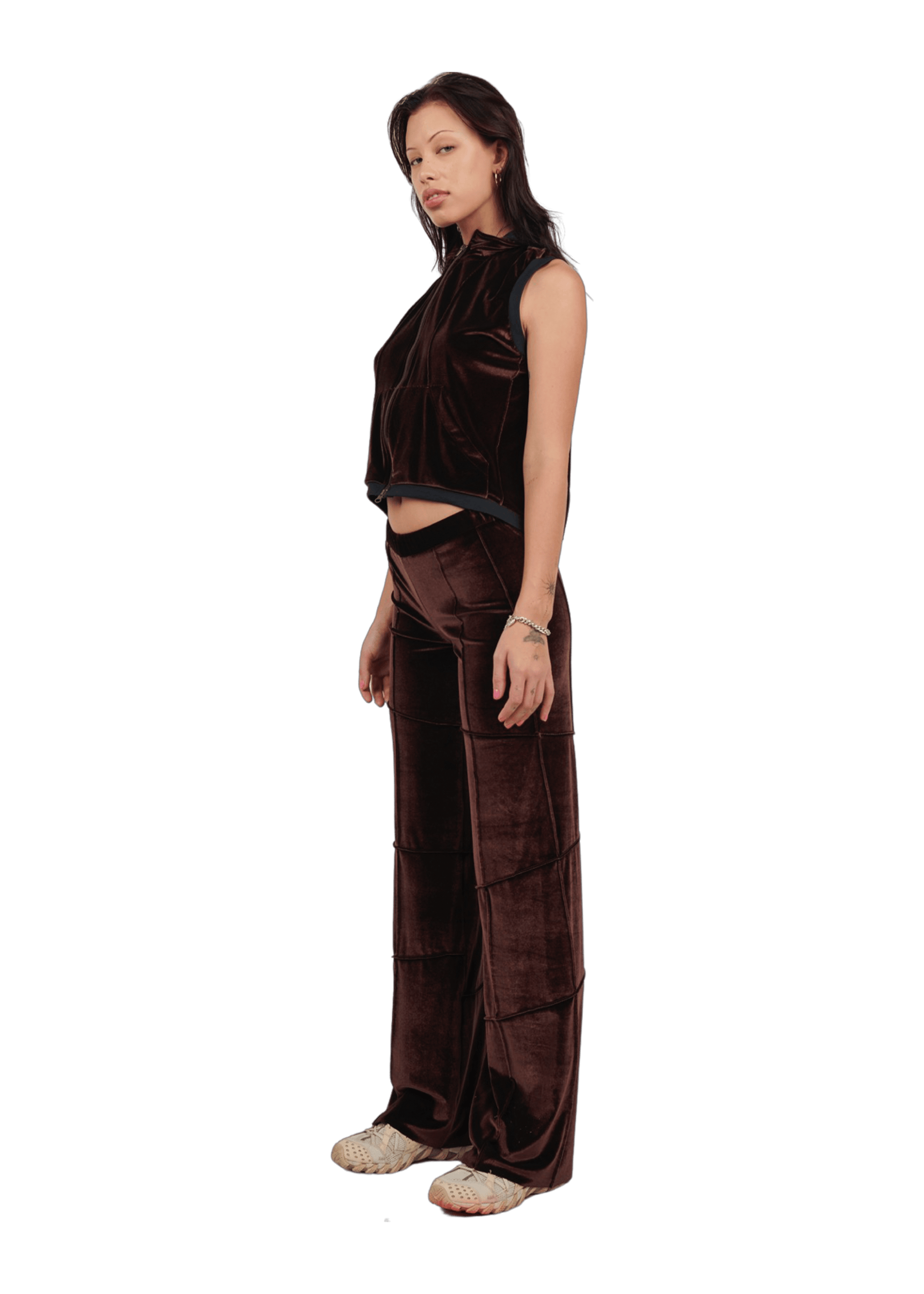 Spider Pant - Brown (Straight)-Karlaidlaw-APOC STORE