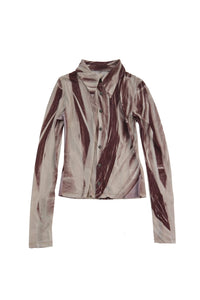 Brown stream printed jersey shirts-Lalameemee-APOC STORE