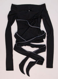 TWIST OFF-SHOULDER TOP BLACK-Lalameemee-APOC STORE