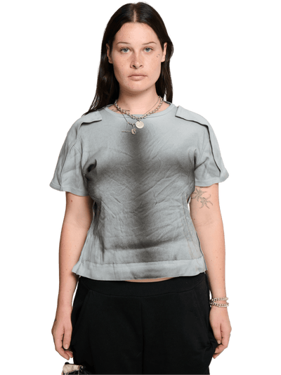 Placket T-Shirt Blue-Karlaidlaw-APOC STORE