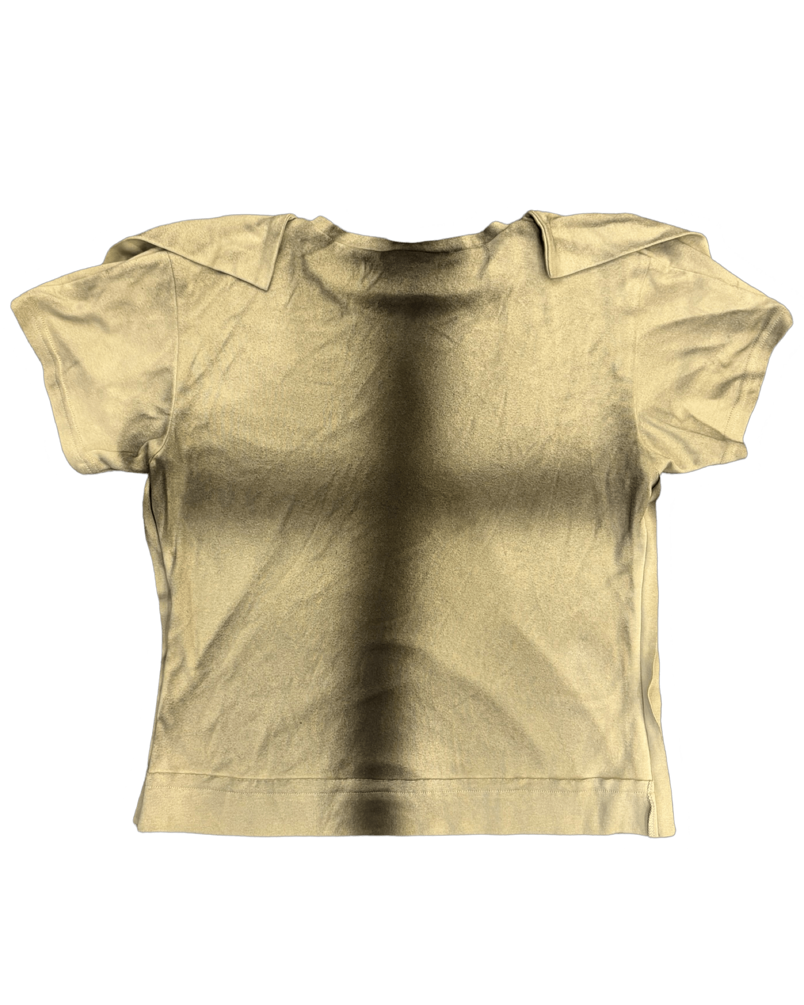 Placket T-Shirt Beige-Karlaidlaw-APOC STORE