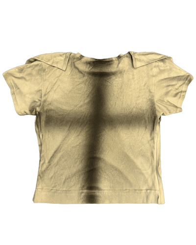 Placket T-Shirt Beige-Karlaidlaw-APOC STORE