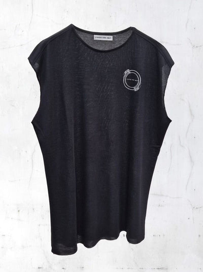 SLEEVELESS PRINTED SHIRT-UNDER THE SIGN-APOC STORE