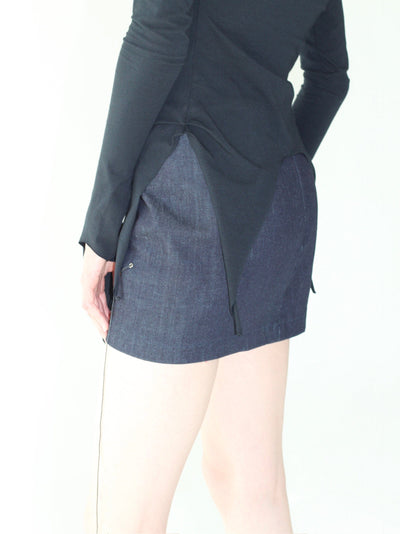 Skirt Monstroma Denim-V4K-APOC STORE