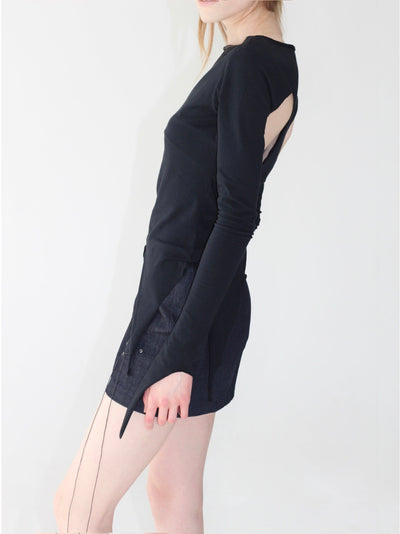 Longsleeve Gothic in Black color-V4K-APOC STORE