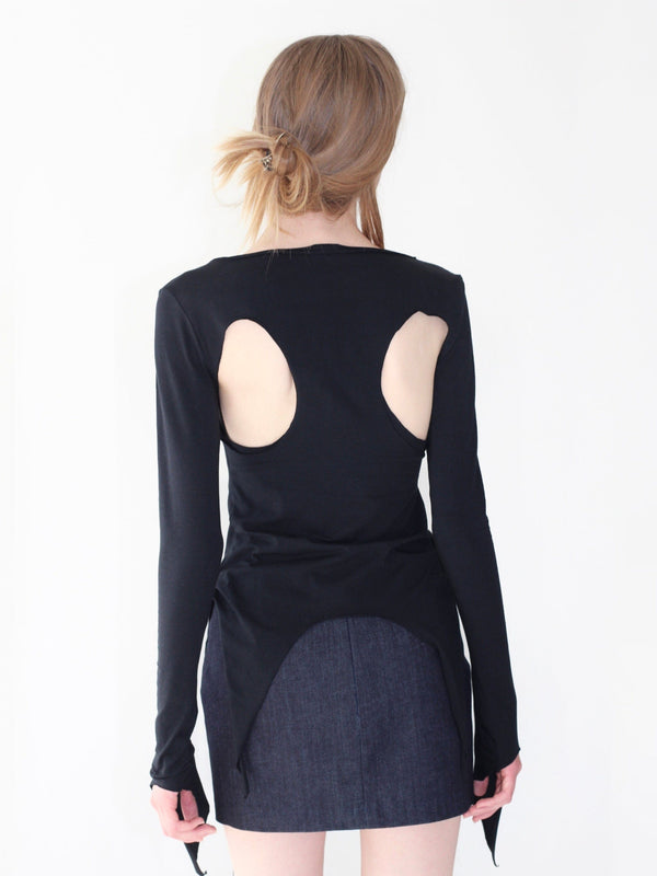 Skirt Monstroma Denim-V4K-APOC STORE