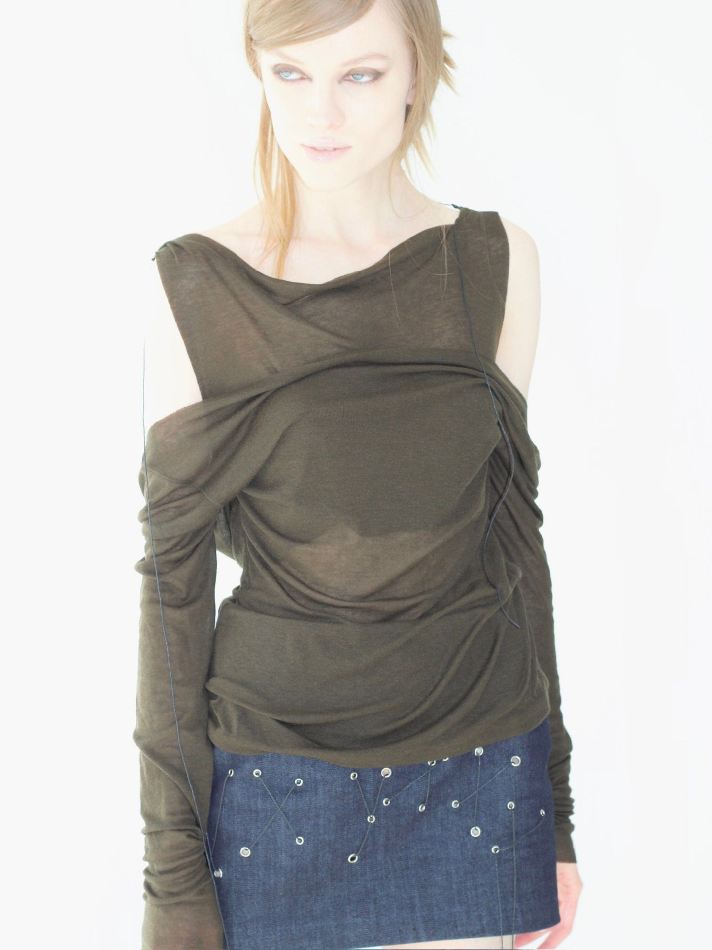 Skirt Monstroma Denim-V4K-APOC STORE