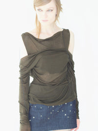 Skirt Monstroma Denim-V4K-APOC STORE