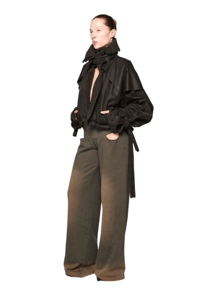 Bleached North Pant - Petrol-Karlaidlaw-APOC STORE