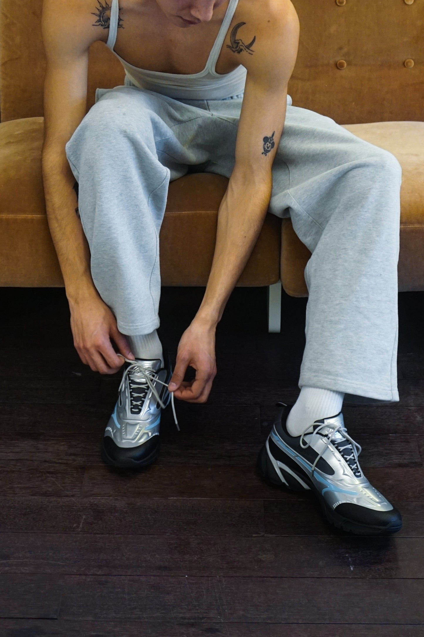 Helix Swift Trek Sneakers (Silver)-untitlab-APOC STORE