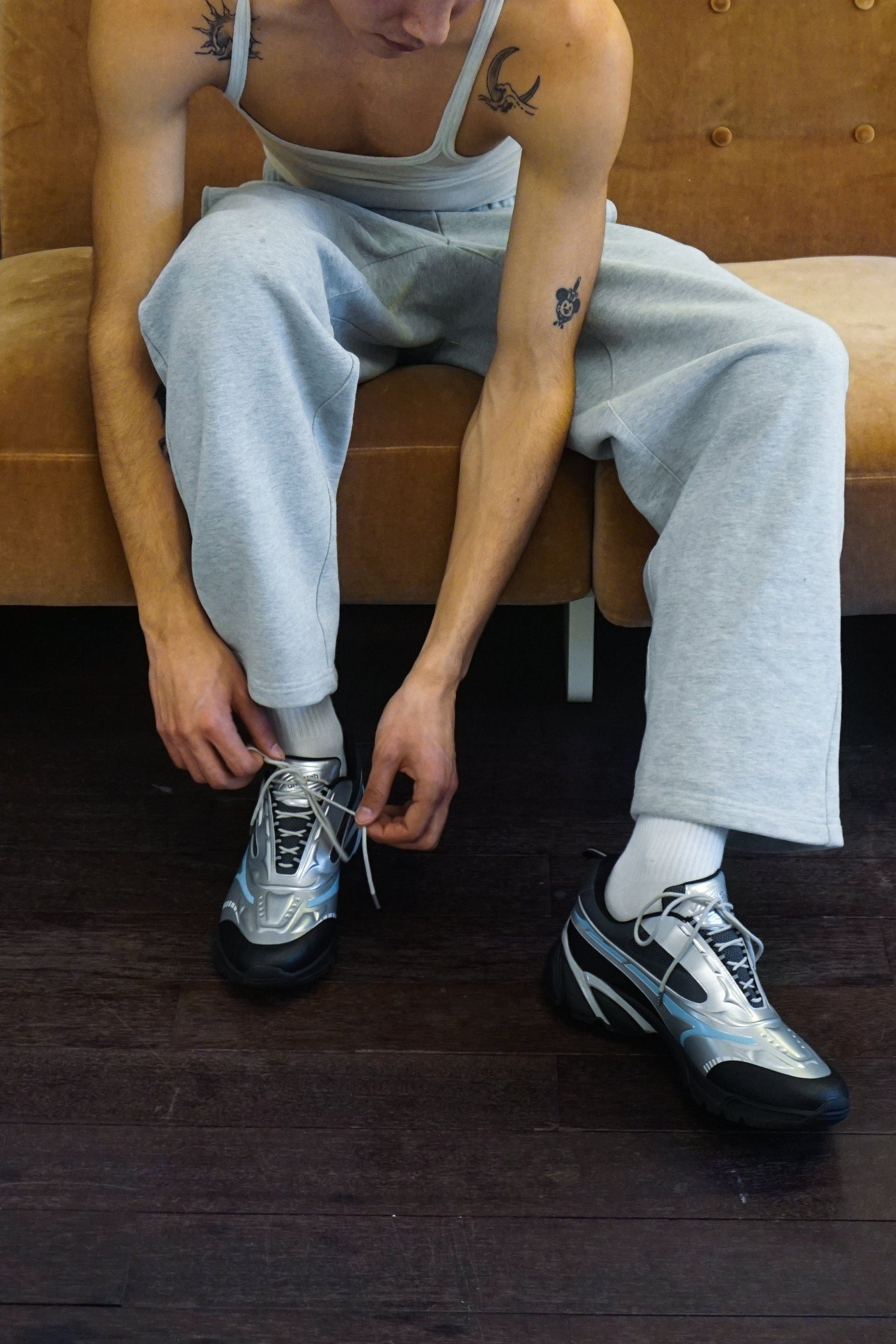 Helix Swift Trek Sneakers (Silver)-untitlab-APOC STORE