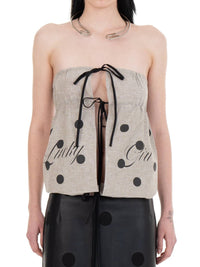 LUCKY GIRL Linen Top-Urte Kat-APOC STORE