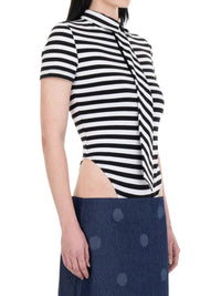 NECKTIE POLO STRIPED-Urte Kat-APOC STORE