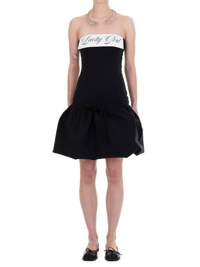LUCKY GIRL TUBE DRESS black-Urte Kat-APOC STORE