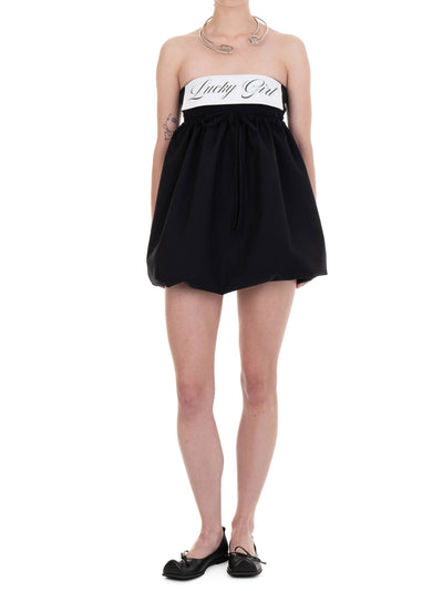 LUCKY GIRL TUBE DRESS black-Urte Kat-APOC STORE