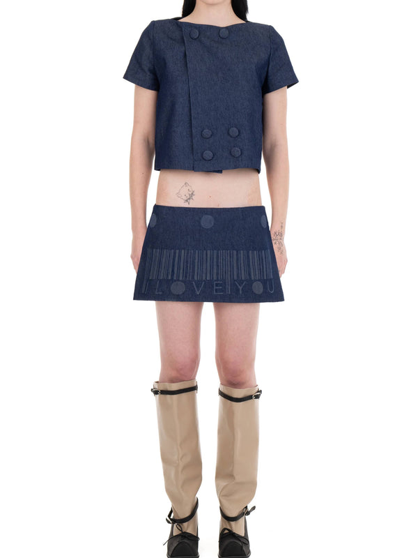 DETACHABLE SLEEVE SUIT JACKET DENIM-Urte Kat-APOC STORE