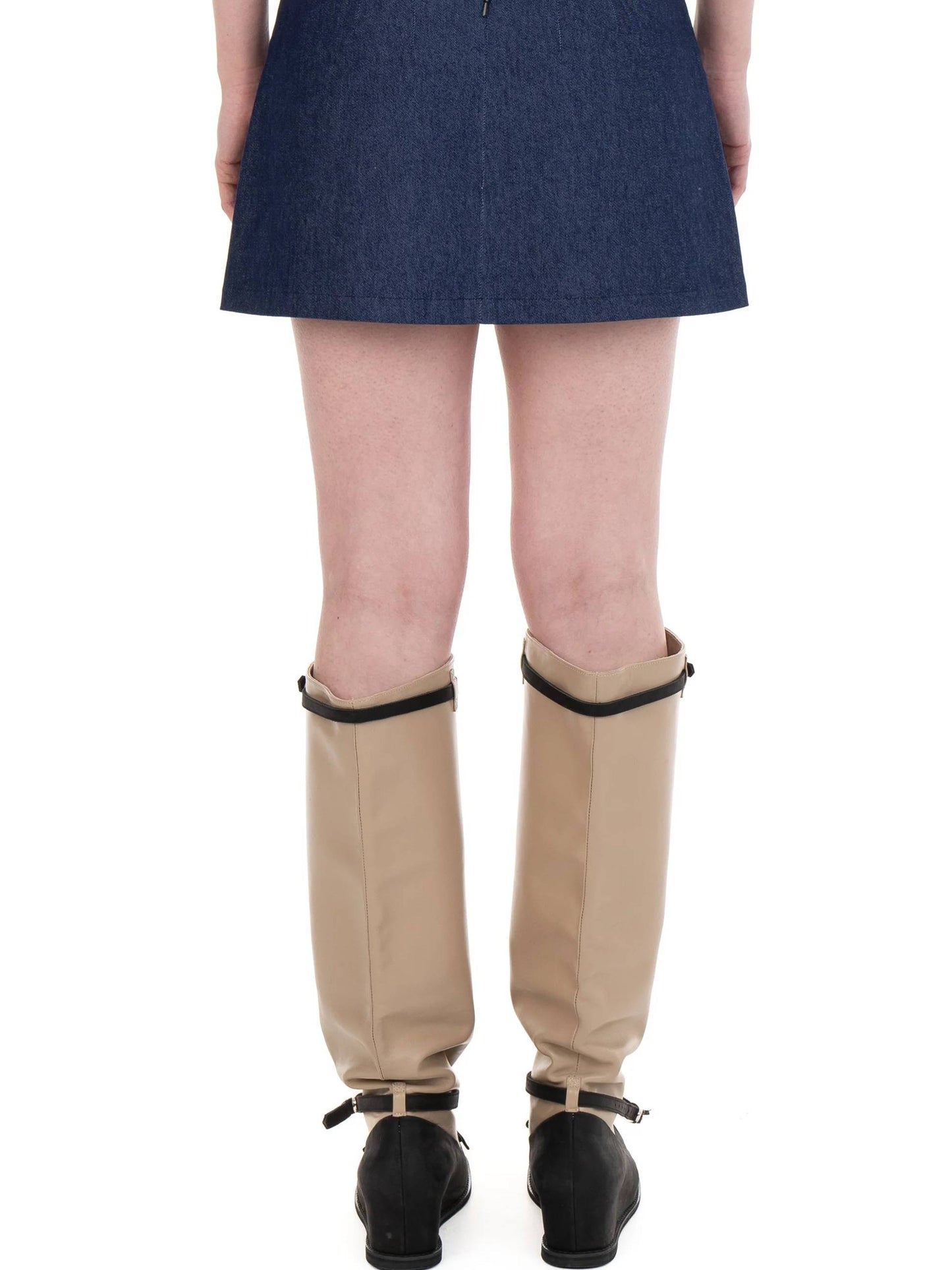 I LOVE YOU denim mini skirt-Urte Kat-APOC STORE