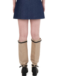 I LOVE YOU denim mini skirt-Urte Kat-APOC STORE