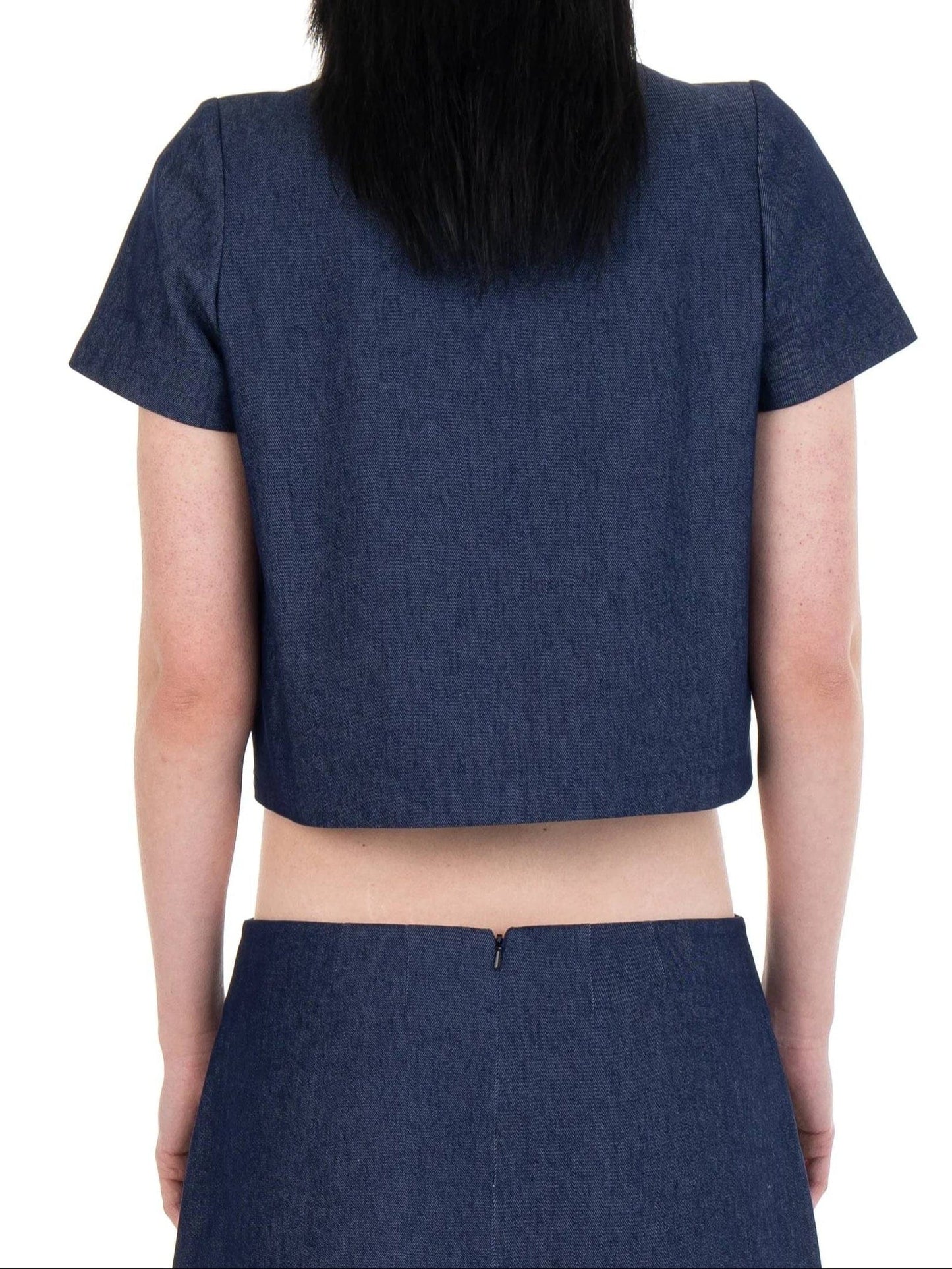 DETACHABLE SLEEVE SUIT JACKET DENIM-Urte Kat-APOC STORE