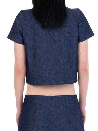 DETACHABLE SLEEVE SUIT JACKET DENIM-Urte Kat-APOC STORE