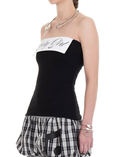 LUCKY GIRL TUBE TOP black-Urte Kat-APOC STORE