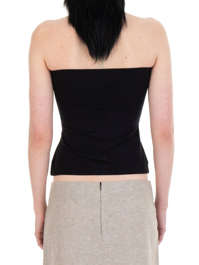 NECKTIE TUBE TOP BLACK-Urte Kat-APOC STORE