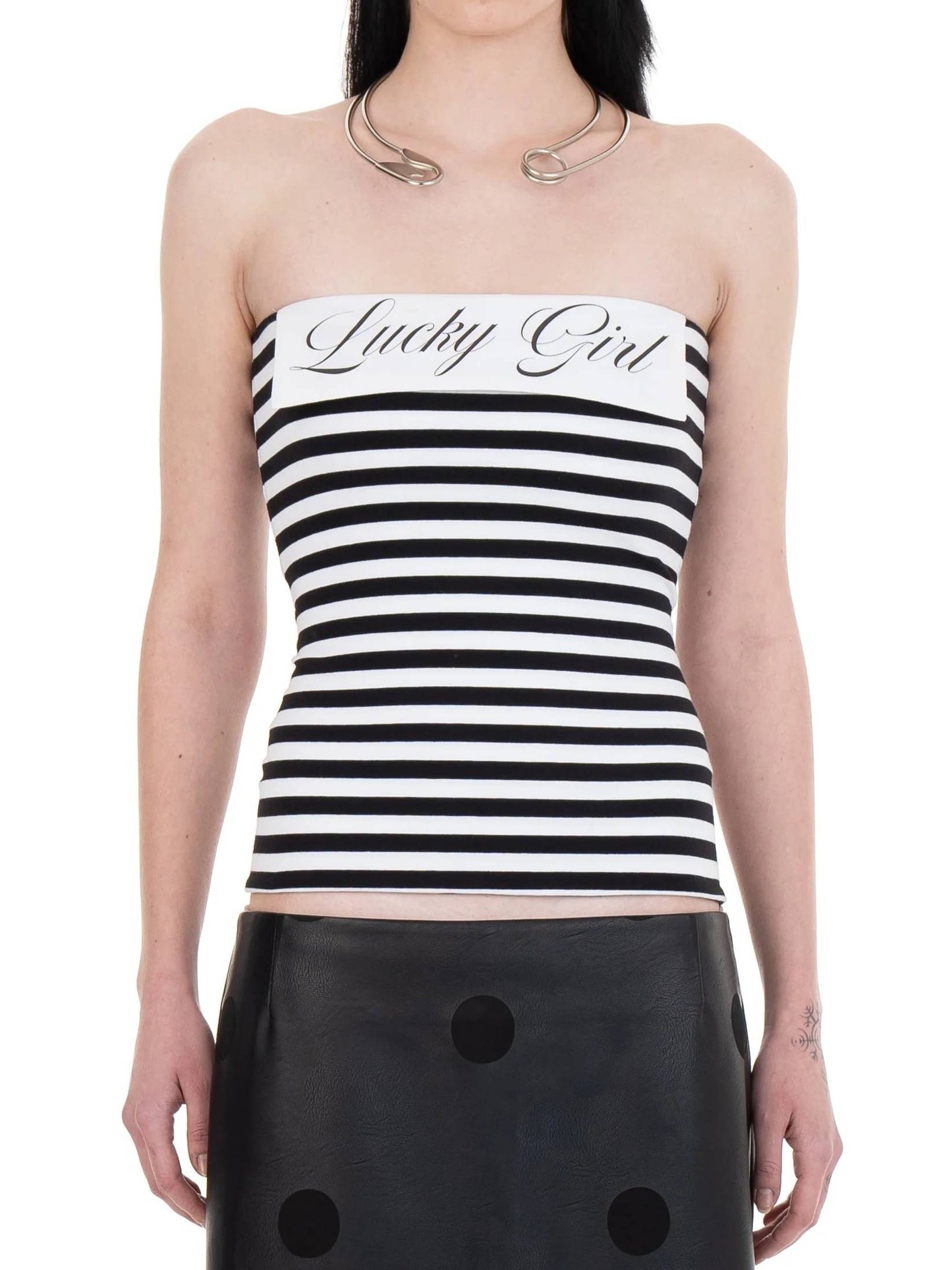 LUCKY GIRL TUBE TOP STRIPED-Urte Kat-APOC STORE