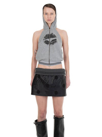 BACKLESS HOOD TOP KISS-Urte Kat-APOC STORE
