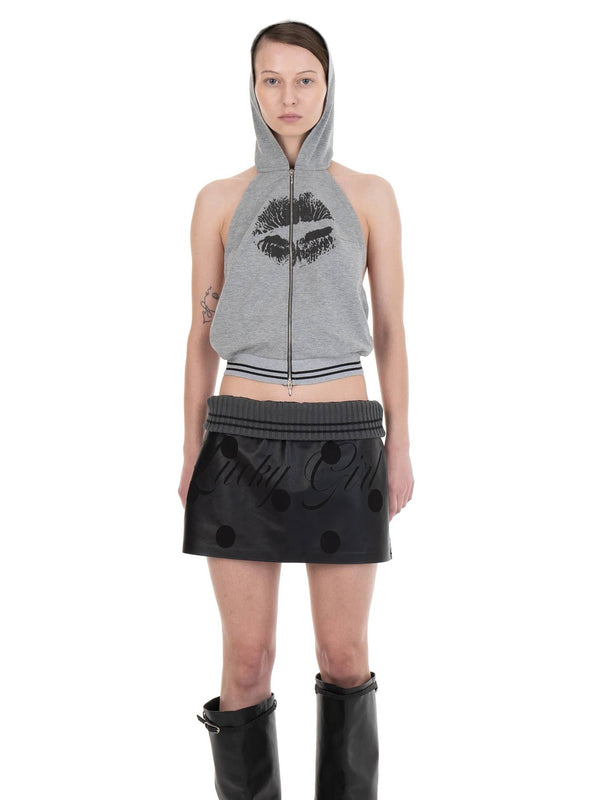 BACKLESS HOOD TOP KISS-Urte Kat-APOC STORE