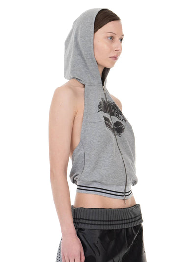 BACKLESS HOOD TOP KISS-Urte Kat-APOC STORE