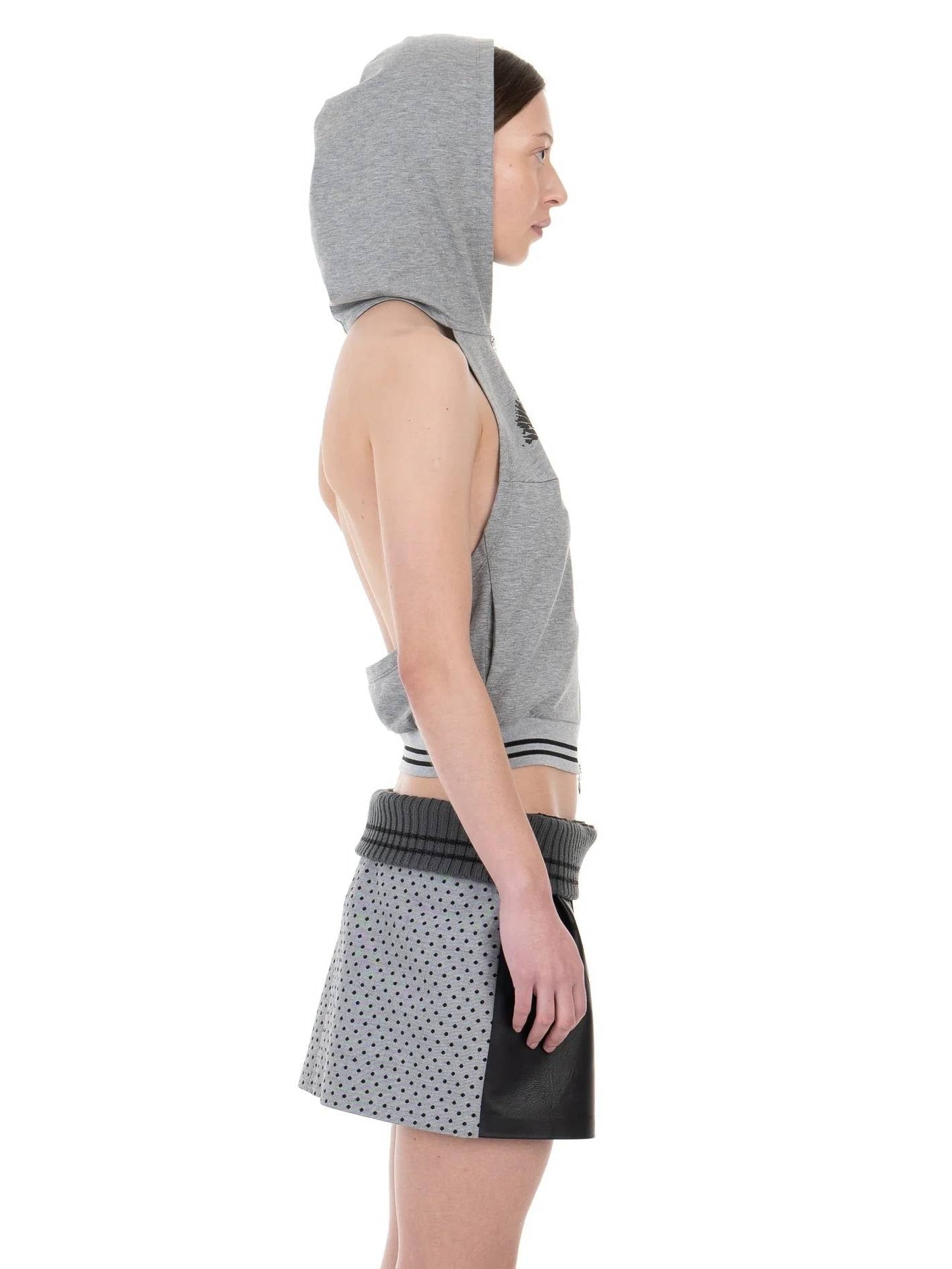 BACKLESS HOOD TOP KISS-Urte Kat-APOC STORE