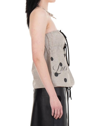 LUCKY GIRL Linen Top-Urte Kat-APOC STORE