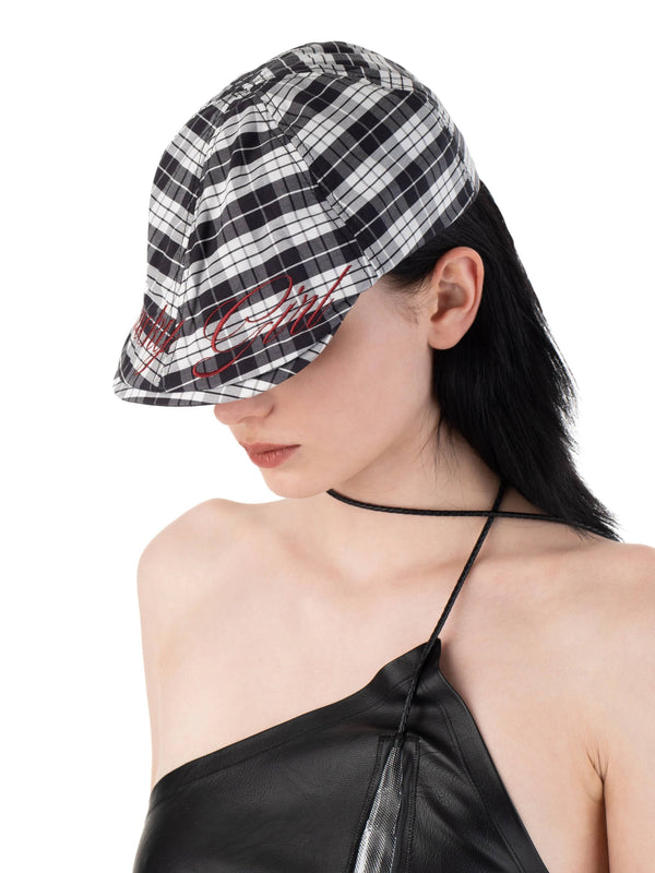 LUCKY GIRL cotton cap white-Urte Kat-APOC STORE