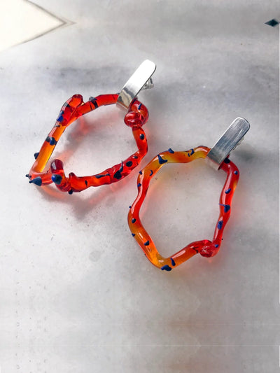 Orange Umbriel Earrings-ISA Collection-APOC STORE