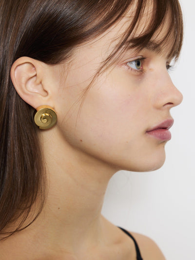 VALENTINA SPIRAL EARRINGS GOLD-EYLAND-APOC STORE